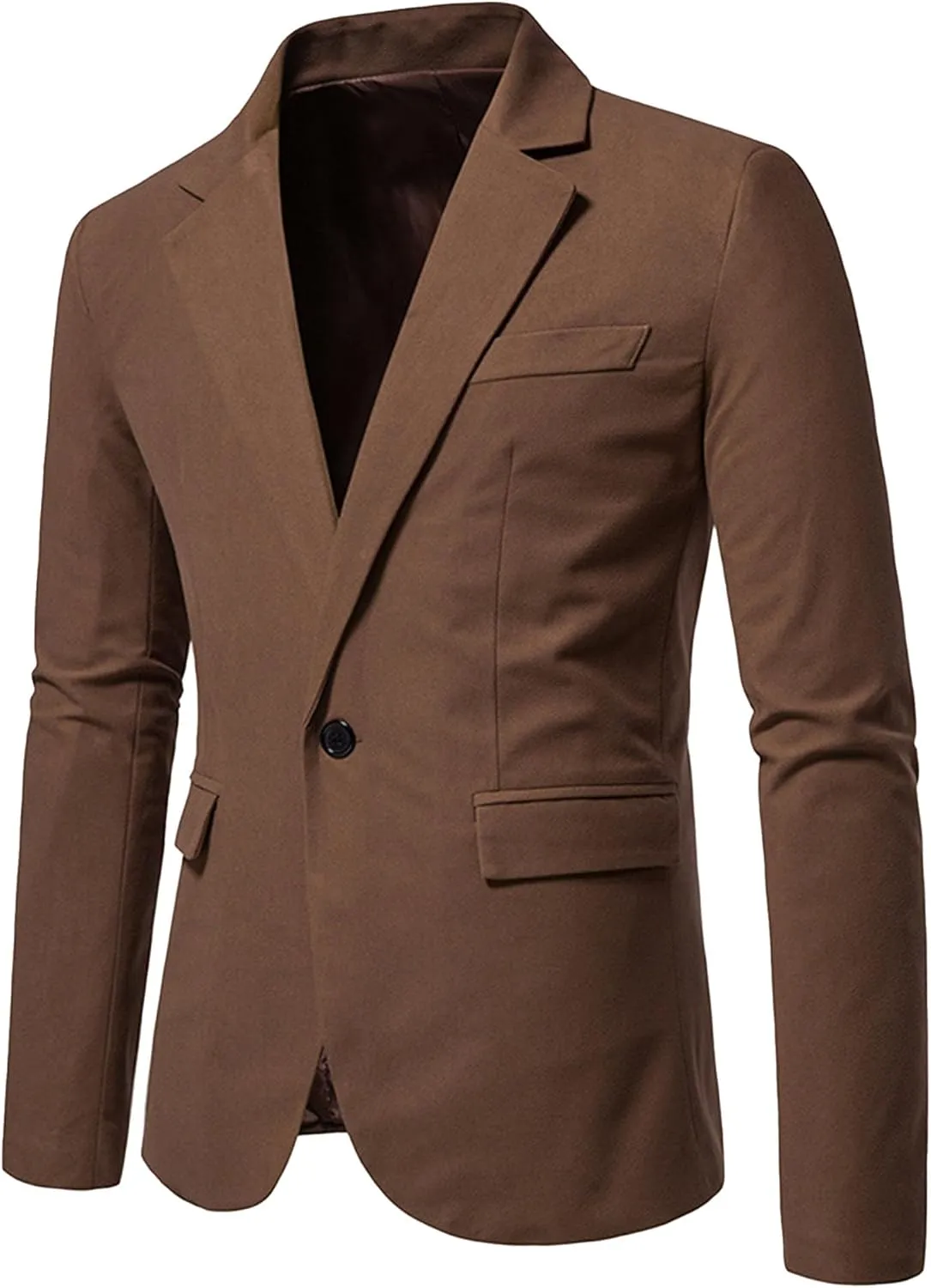Maiyifu-GJ Men's Business Casual Suit Jacket Lightweight Slim Fit Sports Jackets Tuxedos Jacket for Wedding Prom Party