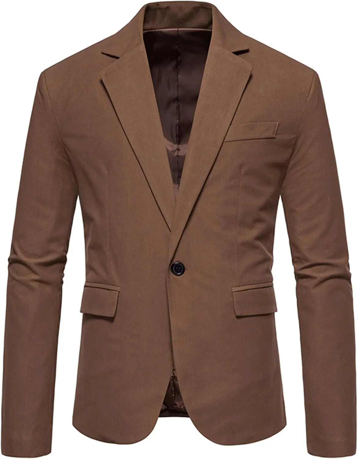 Maiyifu-GJ Men's Business Casual Suit Jacket Lightweight Slim Fit Sports Jackets Tuxedos Jacket for Wedding Prom Party