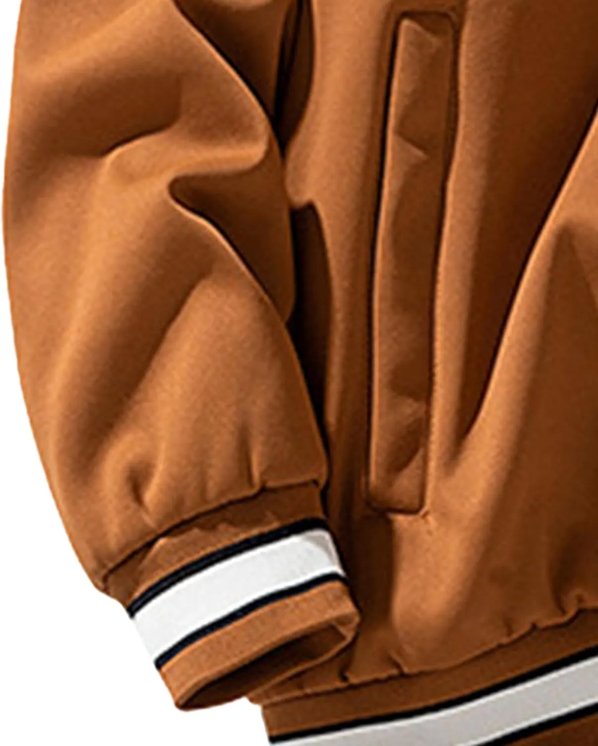 Men's Casual Varsity Jacket Hooded Vintage Lightweight Bomber Jackets Baseball Flight Hood Coat Windbreaker