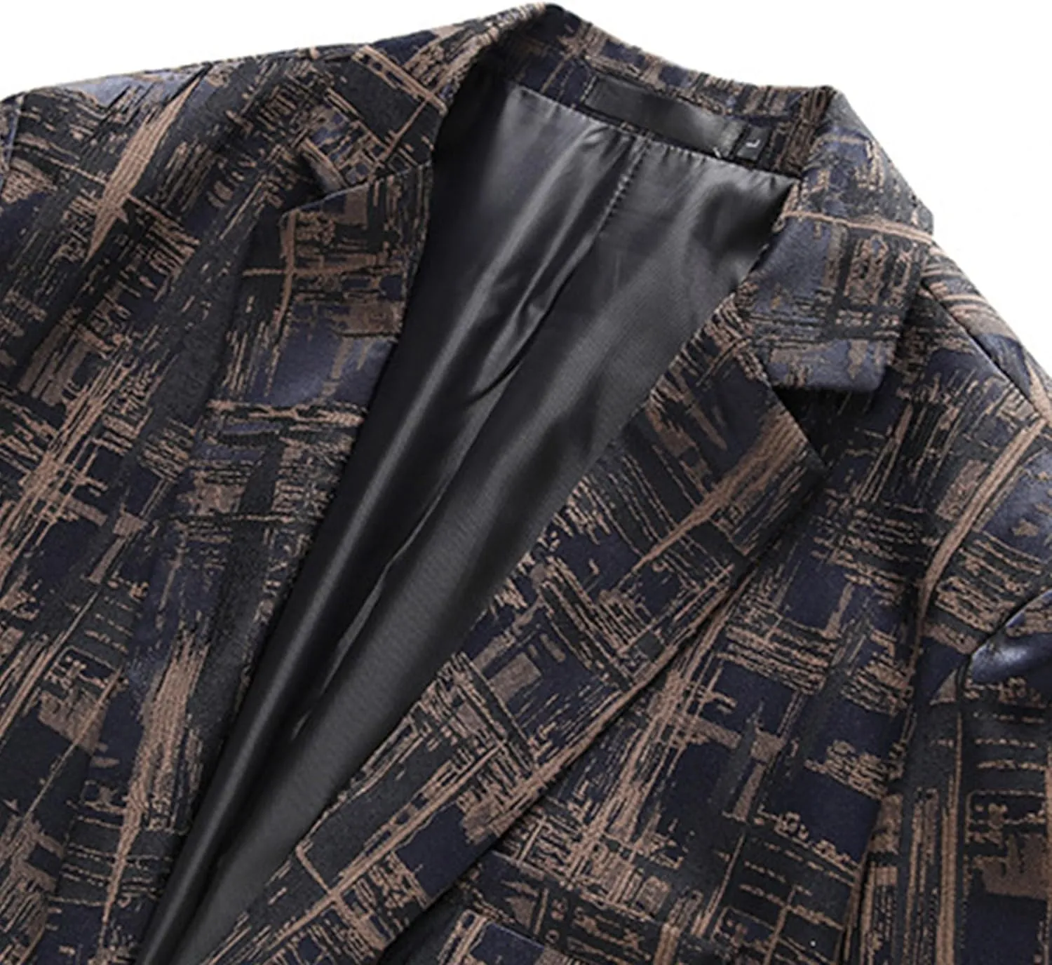 Men's Suit Jacket for Party Dinner 1 Button Slim Fit Notched Lapel Blazer Jackets Casual Business Sport Coat