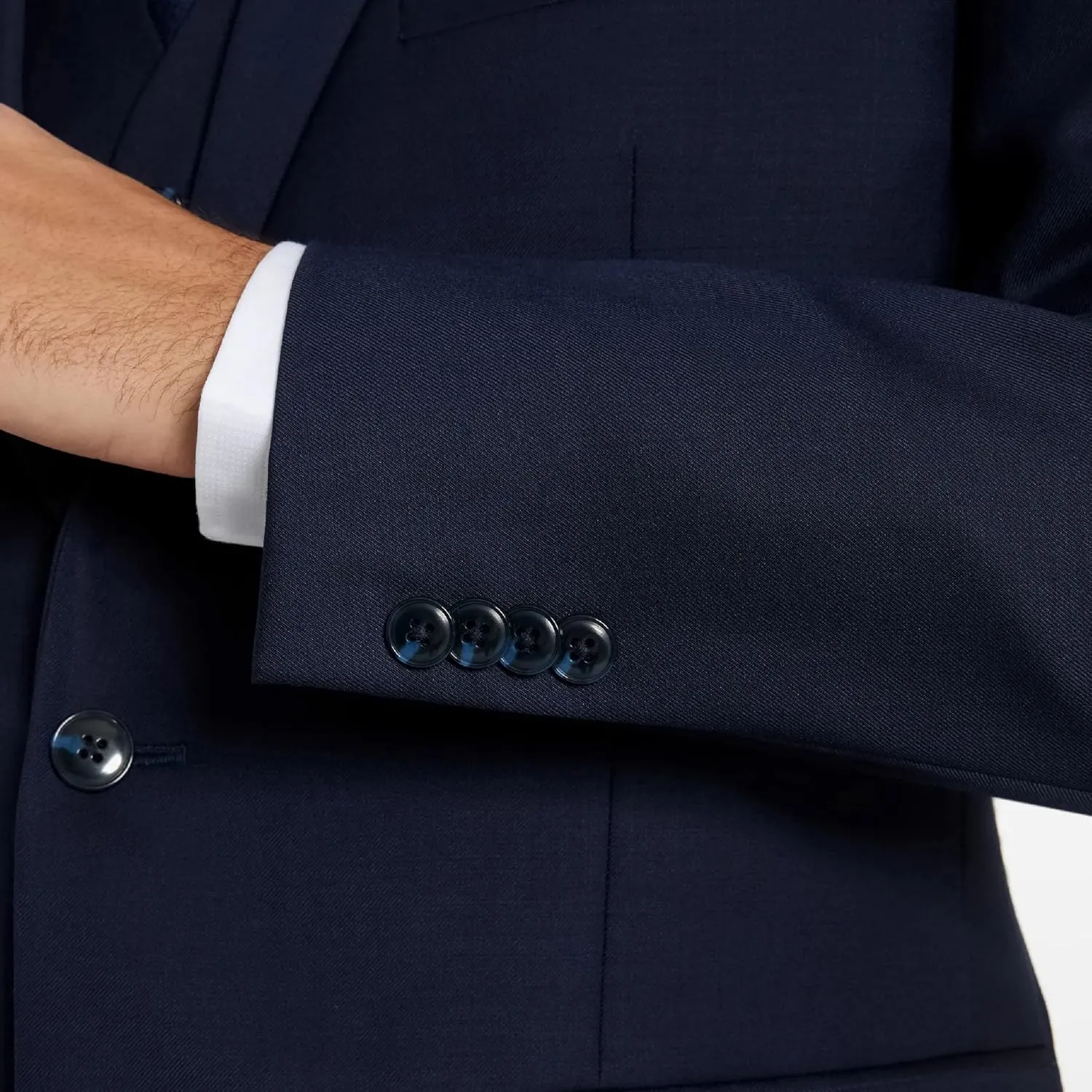 Michael Kors Mens 3-Piece Classic Fit Suit Separates | Blazer, Vest & Pants, Perfect for Weddings, Proms & Formal Events