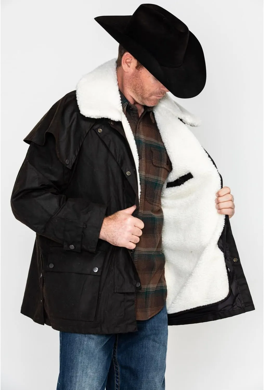 Outback Trading Company Unisex 2008 Wool Button-In Insulated Warm Liner Vest for Oilskin Jackets and Dusters