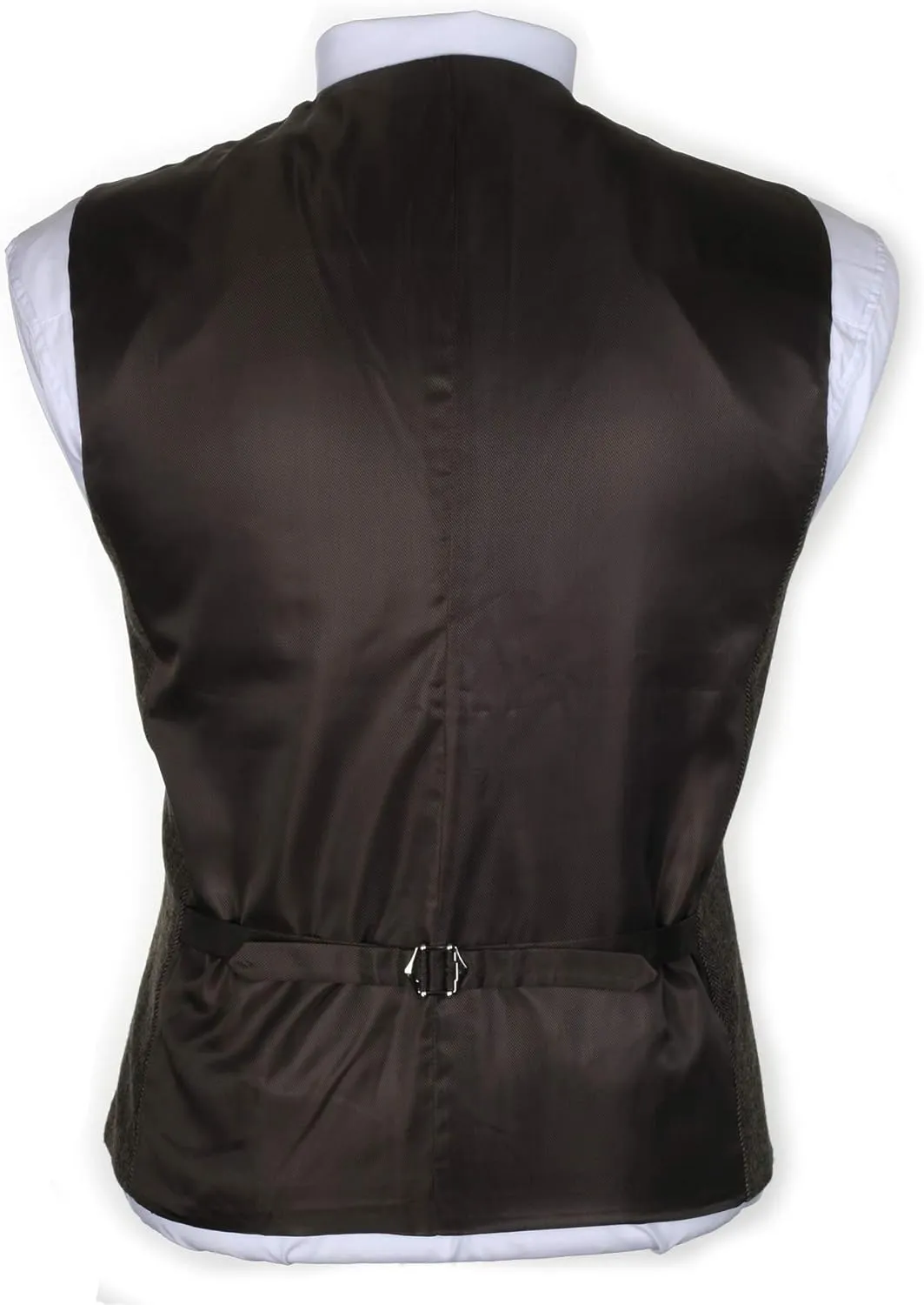 Ruth&Boaz 2Pockets 5Buttons Wool Herringbone Tweed Business Suit Vest