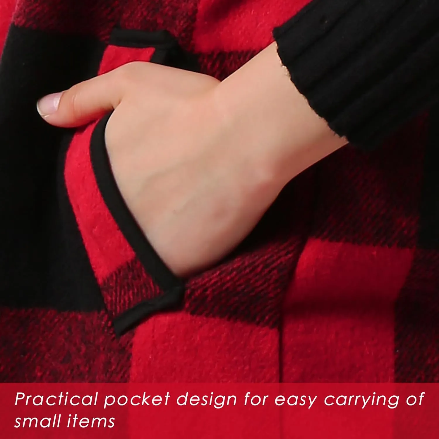 Women's Plaid Vest Casual Lapel Open Front Sleeveless Cardigan Jacket Coat with Pockets